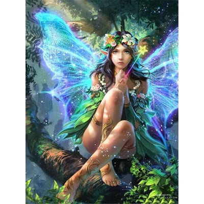 Angel Butterfly DIY 11CT Embroidery Cross Stitch Kits Craft Needlework Σετ τυπωμένο καμβά βαμβακερή κλωστή Home Dropshipping