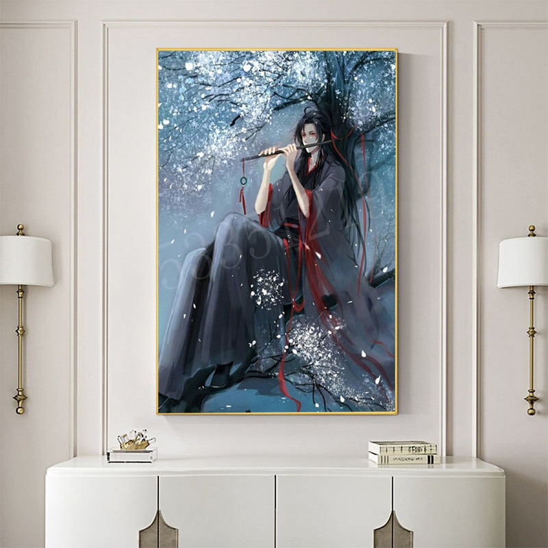 Mo Dao Zu Shi tikandid 11CT ristpistekomplektid Käsitöö näputöökomplekt Prinditud lõuend puuvillane niit Kodukaunistus Dropshipping