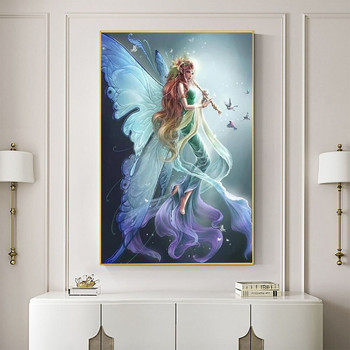 Angel Butterfly DIY Ebroidery 11CT Cross Stitch Kits Craft Needlework Set Printed Canvas Βαμβακερή κλωστή Home Dropshipping