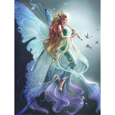 Angel Butterfly DIY Ebroidery 11CT Cross Stitch Kits Craft Needlework Set Printed Canvas Βαμβακερή κλωστή Home Dropshipping