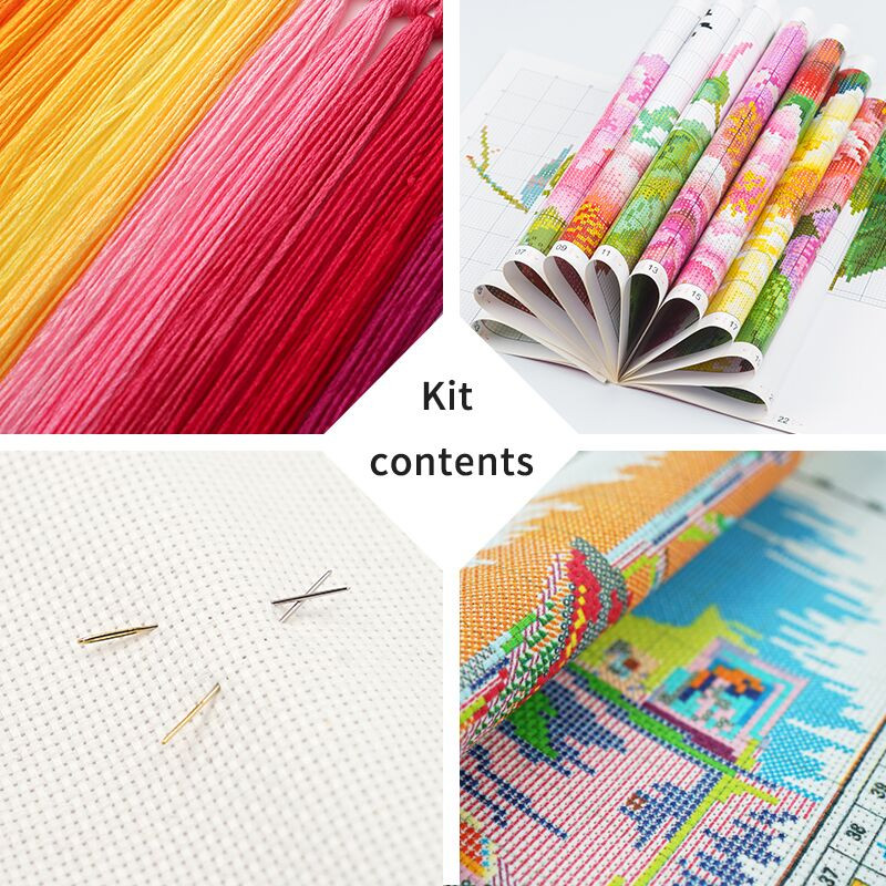 Joy Sunday Kompleti za šivanje križićima Uzorci bijelog labuda Brojano tiskano platno 11CT 14CT Set za vezenje od pamučne tkanine s žigom