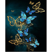 Životinja, cvijet, leptir, DIY vez, 11CT kompleti za vezenje križićem, set za ručni rad, pamučni konac, otisnuto platno, veleprodaja