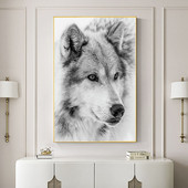 Wolf Cartoon Animal Printed Fabric 11CT Cross Stitch Embroidery Complete Kit DMC Threads Εργασίες πλεξίματος Ζωγραφική Ενήλικες