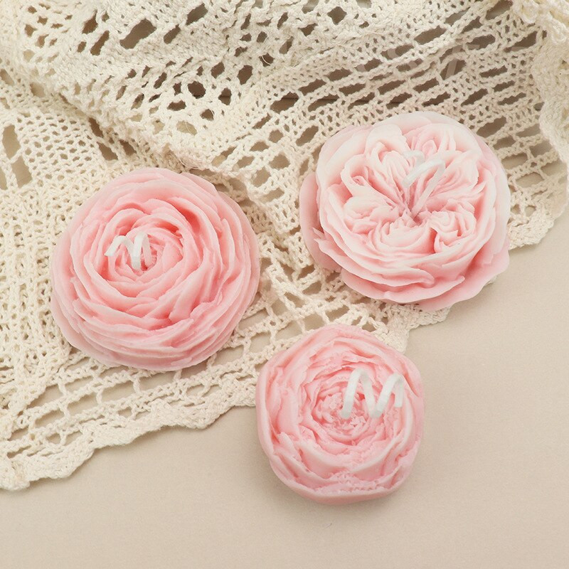 Austin Rose Candle Mould Silicone Fondant Craft Craft Εργαλείο ψησίματος σοκολάτας Αρωματικό κερί σαπούνι καλούπια τσιμέντου διακοσμητικά σπιτιού