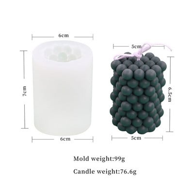 Χριστουγεννιάτικη φόρμα κεριών σιλικόνης Κερί προμήθειες παρασκευής πασχαλινών αυγών με πλέγμα κάθετου κυμάτων με άρωμα αυγού με σαπούνι μους