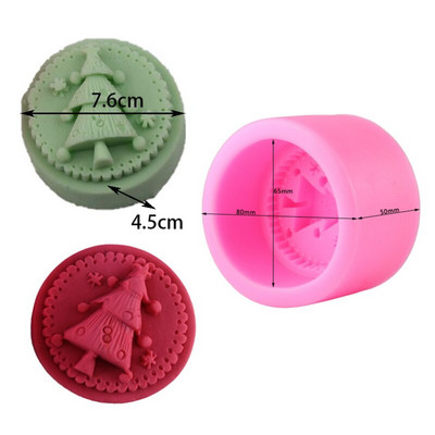 Moș Crăciun Elan Pom de Crăciun Lumânare Mucegai din silicon Clopot Gard Săpun lucrat manual Gips Rășină Gheață Ciocolată Mucegai Festival Decor Cadouri DIY