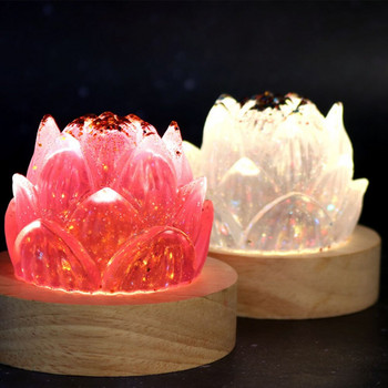 Силиконова форма за свещ Lotus Направи си сам ароматни свещи Изработка на ароматен сапун от епоксидна смола Шоколадови форми за печене Домашен декор Ръчно изработени подаръци