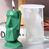 Apstraktno ljudsko lice Svijeća Silikonski kalupi DIY Aromaterapija Gipsana smola Uskršnji otok Portret kamena Kalup za kockice leda Uređenje doma