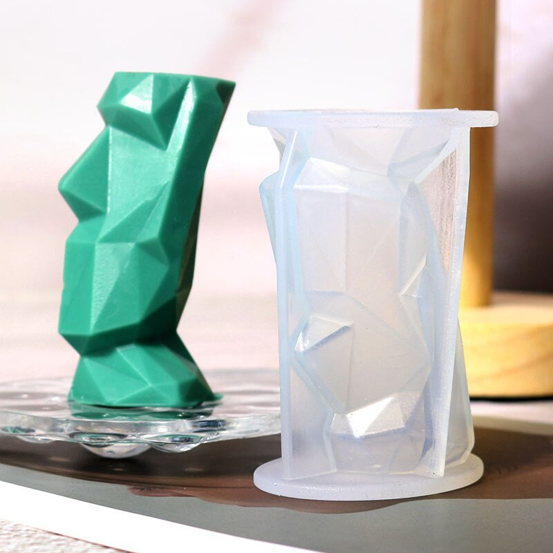 Apstraktno ljudsko lice Svijeća Silikonski kalupi DIY Aromaterapija Gipsana smola Uskršnji otok Portret kamena Kalup za kockice leda Uređenje doma