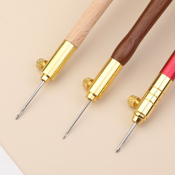LMDZ Κέντημα Tambour Γάντζος με 3 βελόνες Μεταλλικό στυλό Κέντημα Cross Stitch Craft Kit Γαλλικό βελονάκι για DIY ράψιμο πλέξιμο