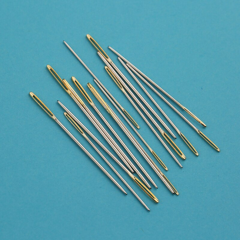 LMDZ 100 vnt. 22# 24# 26# kryžminio dygsnio mezgimo adata, didelė akis, buka siuvimo adatos siuvinėjimo adatos „pasidaryk pats“ amatų siuvimo priedai