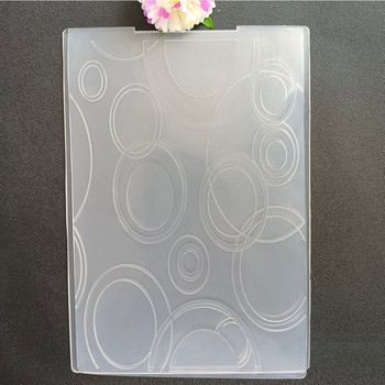 Φυσαλίδες και μοτίβα με ανάγλυφο Φάκελο Διάφανες πλαστικές πλάκες Σχέδιο για DIY Διακόσμηση καρτών από χαρτί Scrapbooking 12X15CM