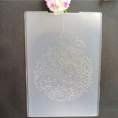 Mjehurići i uzorci za utiskivanje Mapa Prozirne plastične ploče Dizajn za DIY papirnate ukrasne kartice Scrapbooking 12X15CM