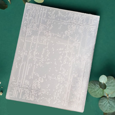 Mjehurići i uzorci za utiskivanje Mapa Prozirne plastične ploče Dizajn za DIY papirnate ukrasne kartice Scrapbooking 12X15CM