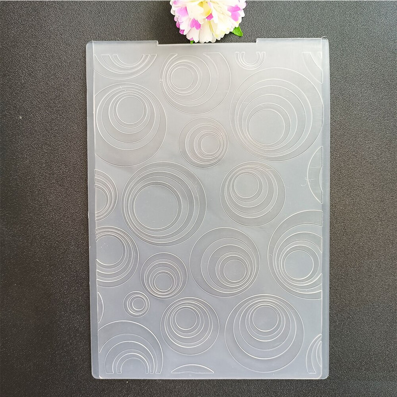 Mjehurići i uzorci za utiskivanje Mapa Prozirne plastične ploče Dizajn za DIY papirnate ukrasne kartice Scrapbooking 12X15CM