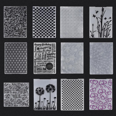 NEW 2022 Embossing Folder Transparent Plastic Plates Design For DIY Paper Card Decoration Embossing Cutting Dies Scrapbooking