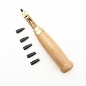 1 set bušilica za bušenje rupa, uklonjiva automatska bušilica za knjige sa 6 vrhova veličine 1,5-4 mm Alat za automatsko bušenje remena za bušenje kože