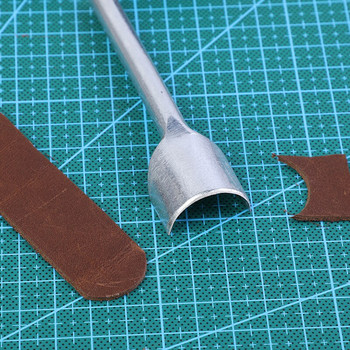 LMDZ 3-50 мм полукръгъл кожен режещ перфоратор Направи си сам кожени инструменти за занаяти от телешка кожа за перфоратор в края на колана Кожени инструменти за каишка за портфейл