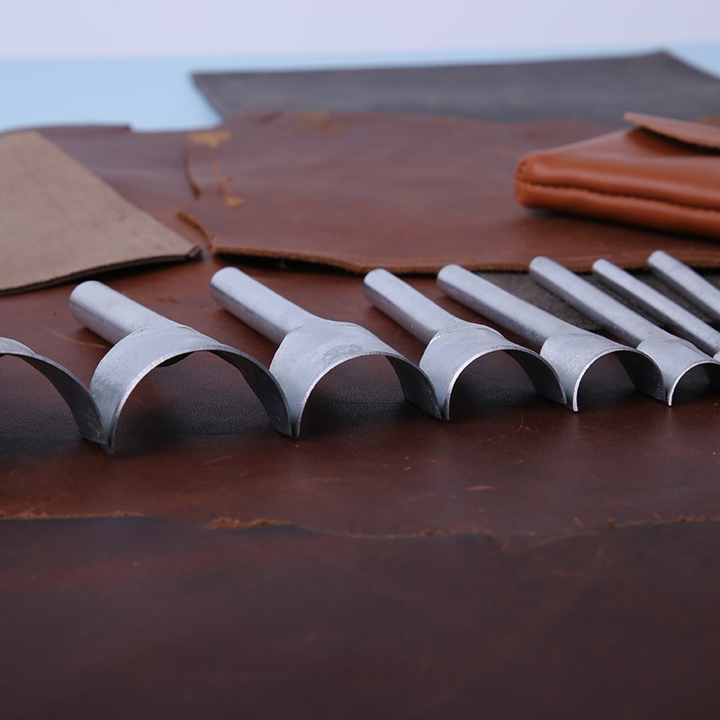 LMDZ 3–50 mm poolümmargune nahast lõikur DIY nahast veisenahast käsitöötööriistad rihmaotsa stantsi jaoks rahakoti rihma rihma nahast tööriistad