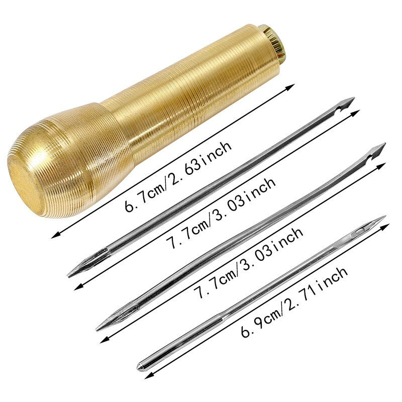 SHWAKK kožno šilo za šivanje, sužene kožne cipele za šator, komplet igala za rukotvorine s voštanim koncem, set alata za popravak, ručno šivanje