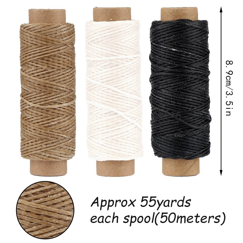 SHWAKK kožno šilo za šivanje, sužene kožne cipele za šator, komplet igala za rukotvorine s voštanim koncem, set alata za popravak, ručno šivanje