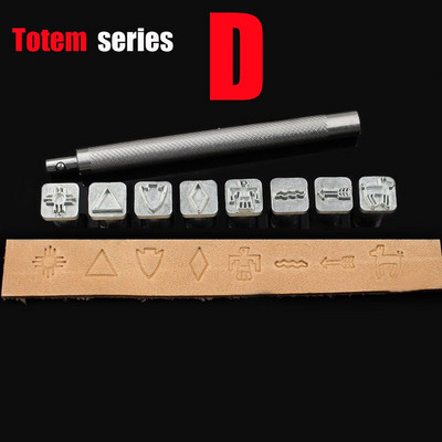 8 bucăți/set set de ștampile din piele lucrate manual sculptură, imprimare, instrumente de cusut, bricolaj, sigiliu din piele, metal, sculptură în lemn, set de instrumente de imprimare