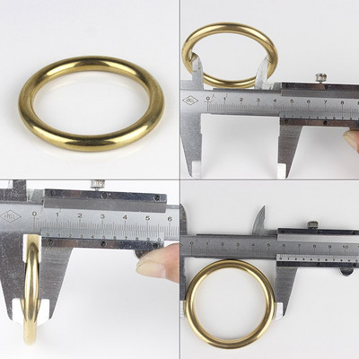 Tvirtas žalvario liejamas O formos žiedas, besiūlis apvali sagtis, skirta juostelei. Oda rankinio krepšio dirželis, diržas augintinio apykaklė Aukšta kokybė