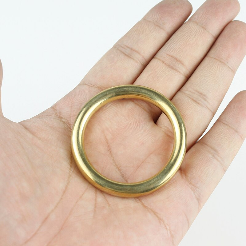 Tvirtas žalvario liejamas O formos žiedas, besiūlis apvali sagtis, skirta juostelei. Oda rankinio krepšio dirželis, diržas augintinio apykaklė Aukšta kokybė