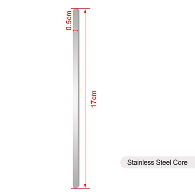 Käevõru valmistamise materjalide komplekt, roostevabast terasest sisemine südamik 5–20 mm, ehtne lehmanahk, vahatatud niidiga õmblev käepael, DIY