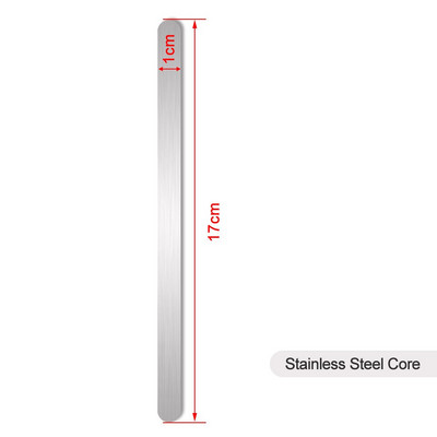 Käevõru valmistamise materjalide komplekt, roostevabast terasest sisemine südamik 5–20 mm, ehtne lehmanahk, vahatatud niidiga õmblev käepael, DIY