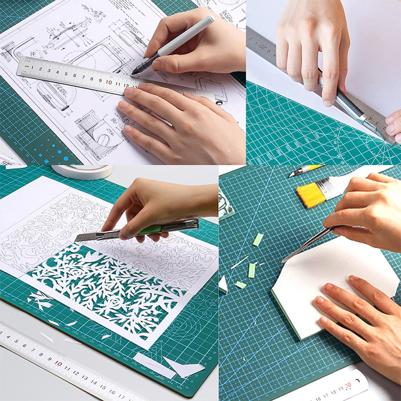 Nonvor A3/A4/A5 PVC διπλής όψεως αυτοθεραπευόμενο στρώμα κοπής Patchwork Carving Packboard DIY Αντιολισθητικό εργαλείο επισκευής