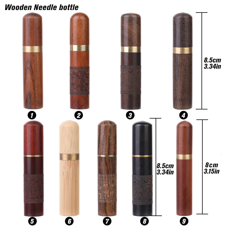LMDZ õmblusnõelad puidust karbi konteineri hoidja pudeli konteineri nõela pudeli sandlipuust nõelahoidja näputöö meisterdamise tööriist