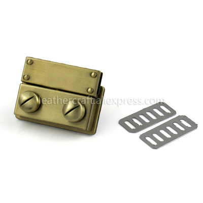 1x Metal Fashion Push Lock Închidere Limbă Blocare Piele Artizanat Femei Geantă Poșetă Geanta de mână Geanta de umăr Închidere Accesorii DIY