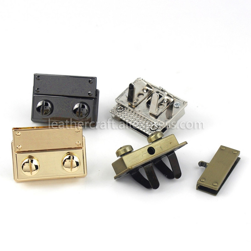 1x Metal Fashion Push Lock Închidere Limbă Blocare Piele Artizanat Femei Geantă Poșetă Geanta de mână Geanta de umăr Închidere Accesorii DIY