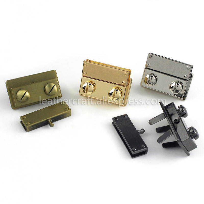 1x Metal Fashion Push Lock Închidere Limbă Blocare Piele Artizanat Femei Geantă Poșetă Geanta de mână Geanta de umăr Închidere Accesorii DIY