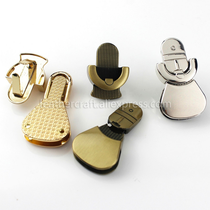 1x Geantă metalică Închizătoare de blocare cu limbă Închidere cu apăsare Închidere Catarame de prindere Artizanat din piele Geantă pentru femei Poșetă Accesorii 1-15/16"