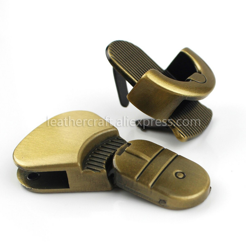 1x Geantă metalică Închizătoare de blocare cu limbă Închidere cu apăsare Închidere Catarame de prindere Artizanat din piele Geantă pentru femei Poșetă Accesorii 1-15/16"