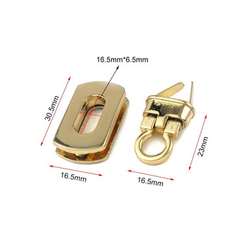 1 τμχ Μεταλλική αναδιπλούμενη κλειδαριά Push Lock κούμπωμα Μικροσκοπική τσάντα τσάντα αποσκευών τσαντάκι Δερμάτινο κλείσιμο χειροτεχνίας DIY αξεσουάρ υλικού