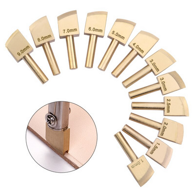 LMDZ 1PCS Leather Edge Hot Process Brass Copper Head ealing Line Edge Press Side Iron frame DIY Handmade Leathercraft Tool