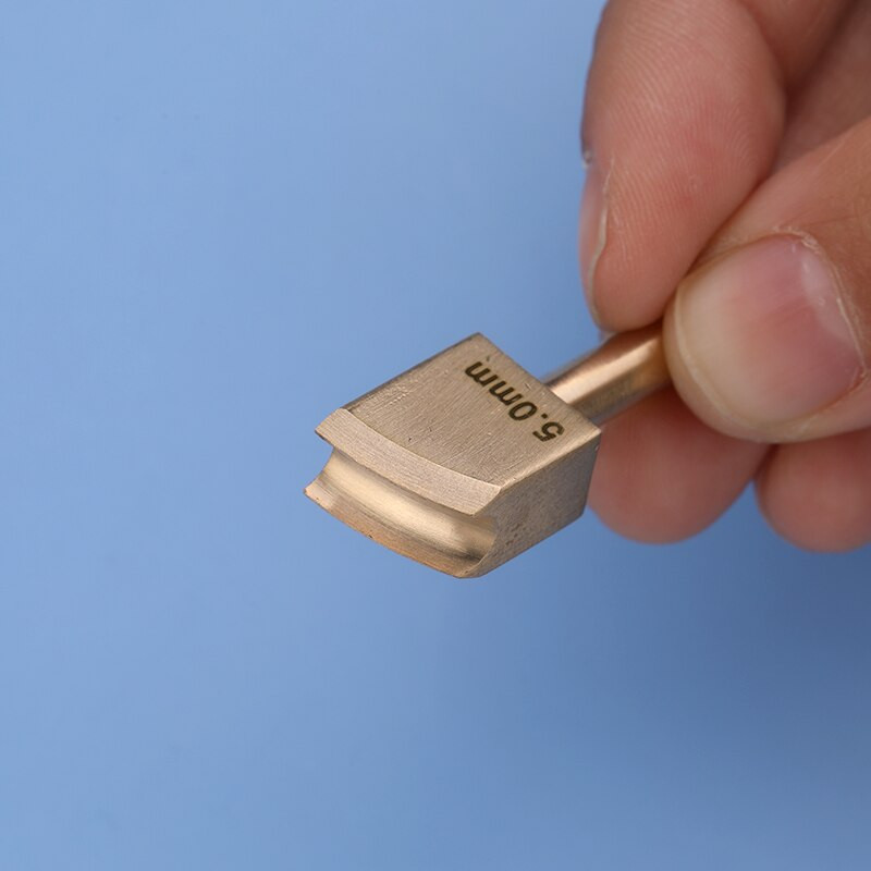 LMDZ 1 tk nahast serva kuumtöötlusega messingist vasest pea söövimisjoon servapressiga külgmine raudraam DIY käsitsi valmistatud nahast käsitöötööriist