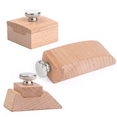 LMDZ DIY Leather Craft Edge Tool Beech Block Χειροποίητο δέρμα ανθεκτικό μαυρισμένο εργαλείο Επεξεργασία γυαλόχαρτου λείανσης ξύλινων άκρων