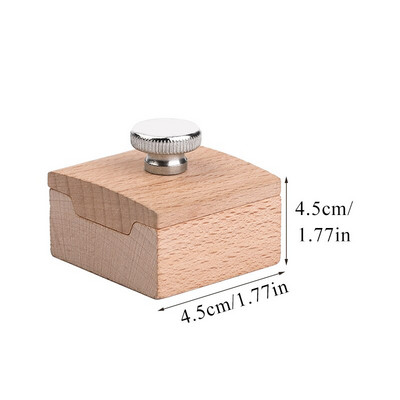 LMDZ DIY Leather Craft Edge Tool Beech Block Χειροποίητο δέρμα ανθεκτικό μαυρισμένο εργαλείο Επεξεργασία γυαλόχαρτου λείανσης ξύλινων άκρων