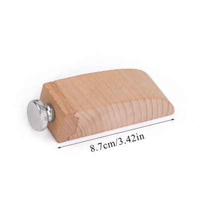 LMDZ DIY Leather Craft Edge Tool Beech Block Χειροποίητο δέρμα ανθεκτικό μαυρισμένο εργαλείο Επεξεργασία γυαλόχαρτου λείανσης ξύλινων άκρων