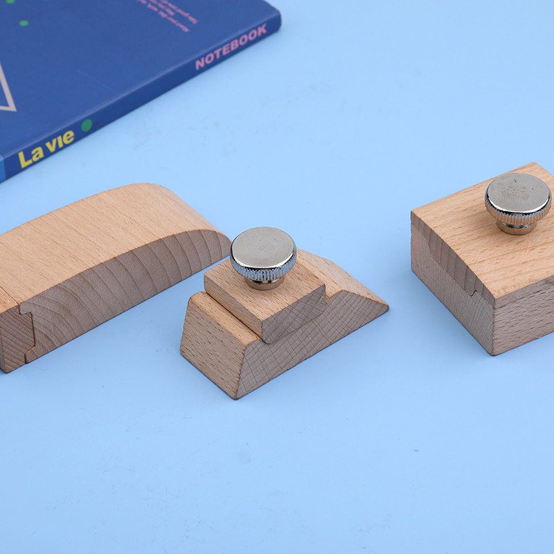 LMDZ DIY Leather Craft Edge Tool Beech Block Χειροποίητο δέρμα ανθεκτικό μαυρισμένο εργαλείο Επεξεργασία γυαλόχαρτου λείανσης ξύλινων άκρων