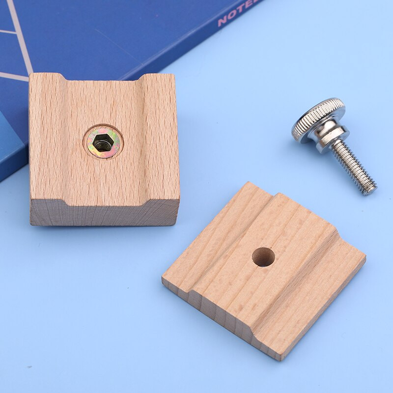 LMDZ DIY Leather Craft Edge Tool Beech Block Χειροποίητο δέρμα ανθεκτικό μαυρισμένο εργαλείο Επεξεργασία γυαλόχαρτου λείανσης ξύλινων άκρων