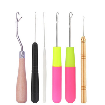 LMDZ 8 ΤΕΜ. Σετ βελόνες περούκα με βελονάκι Dreadlock βελονάκι ύφανση μαλλιών Μοκέτες κατασκευής εργαλείων επισκευής γάντζοι βελόνας πλεξούδας χειροτεχνίας