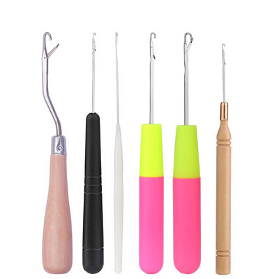 LMDZ 8 ΤΕΜ. Σετ βελόνες περούκα με βελονάκι Dreadlock βελονάκι ύφανση μαλλιών Μοκέτες κατασκευής εργαλείων επισκευής γάντζοι βελόνας πλεξούδας χειροτεχνίας