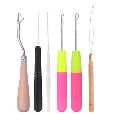 LMDZ 8 ΤΕΜ. Σετ βελόνες περούκα με βελονάκι Dreadlock βελονάκι ύφανση μαλλιών Μοκέτες κατασκευής εργαλείων επισκευής γάντζοι βελόνας πλεξούδας χειροτεχνίας