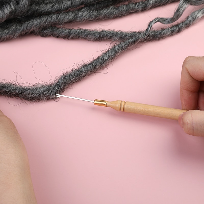 Nonvor heklana kuka perika set igala za heklanje kosa pletena igla tepisi izrada alata za popravak mikro pletenica alati alati za šivanje