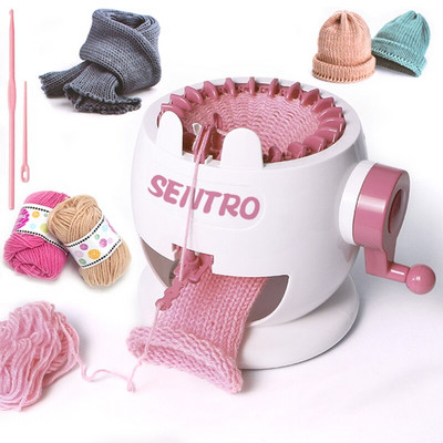 SENTRO 22 Needles Knitting Machines,Smart Weaving Knitting Loom,DIY Knitting Board Rotary Machine for Adult and Kids Scarves/Hat